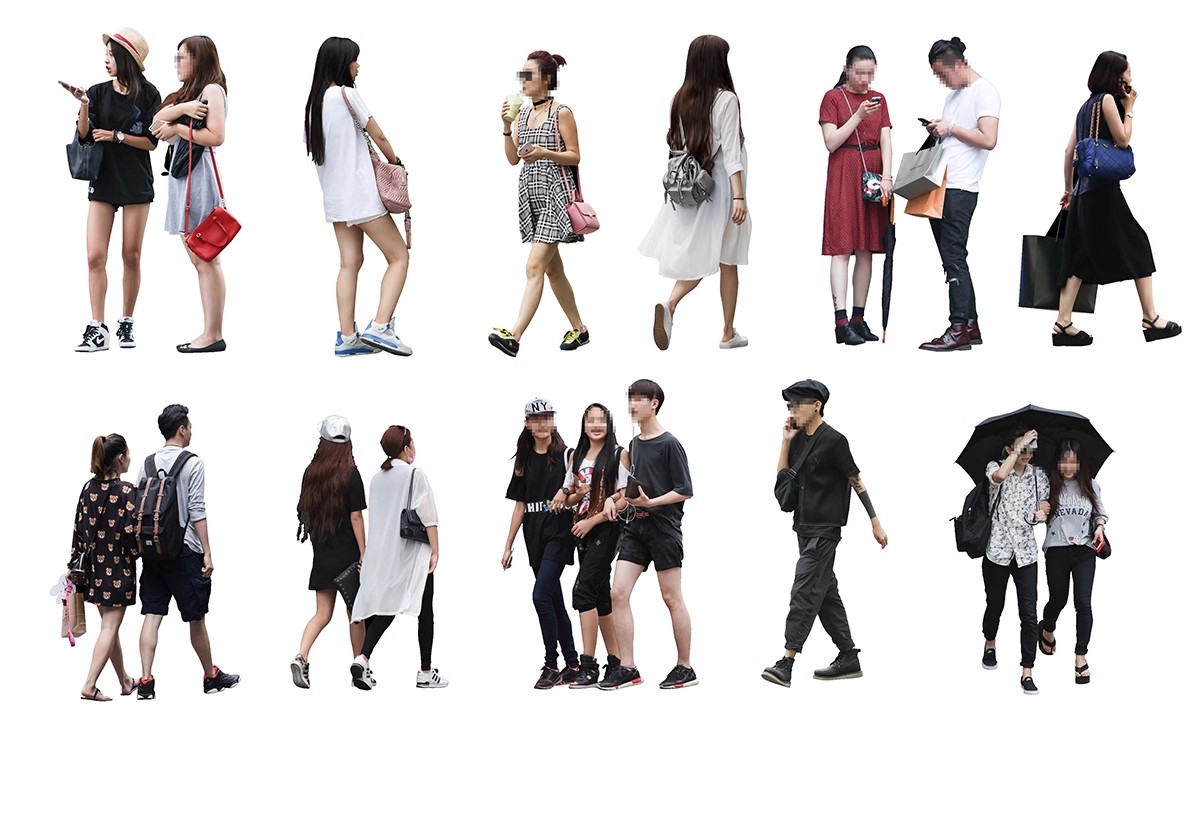 图片[27]-人物青年老人小孩子PS后期素材建筑效果图后期鸟瞰亚洲人PNG免抠-大怪兽分享