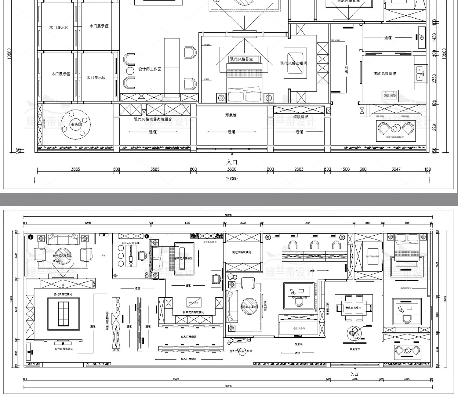 图片[35]-展厅商业文化展馆室内 布局企业科技展览馆方案设计CAD平面布置图-大怪兽分享