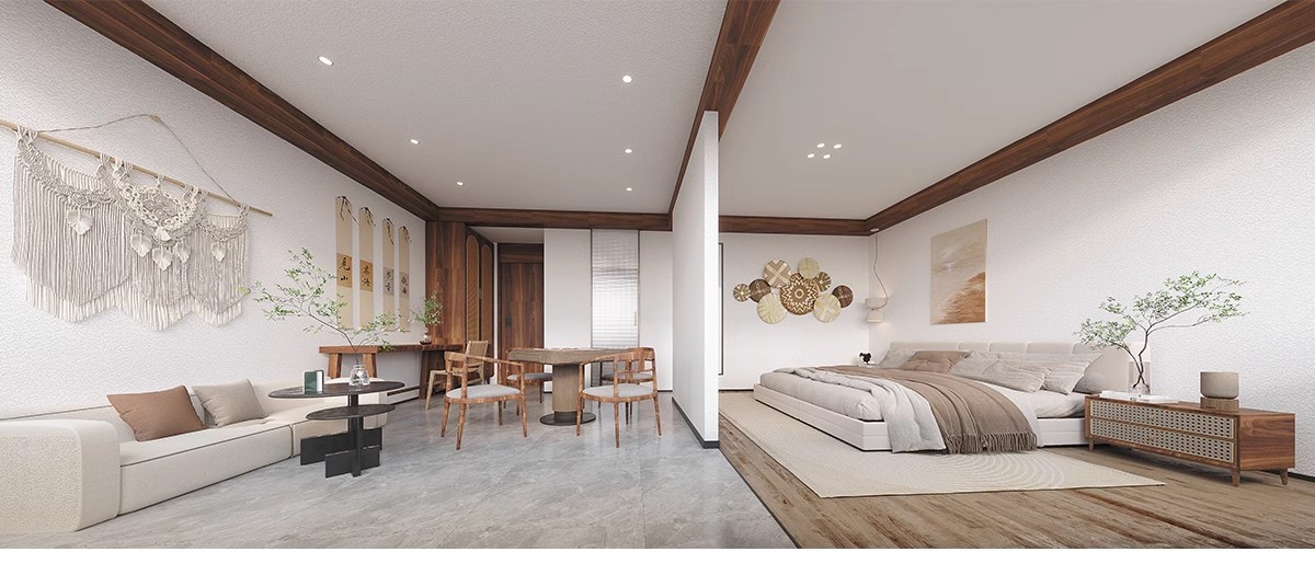 图片[36]-民宿客栈装修设计效果图SU模型全套方案乡村度假酒店CAD施工图纸-大怪兽分享