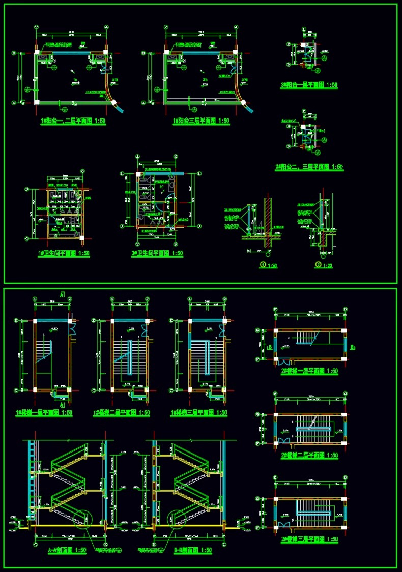 图片[36]-学校幼儿园建筑外观CAD施工图纸平面效果图 小学教学楼设计SU模型-大怪兽分享