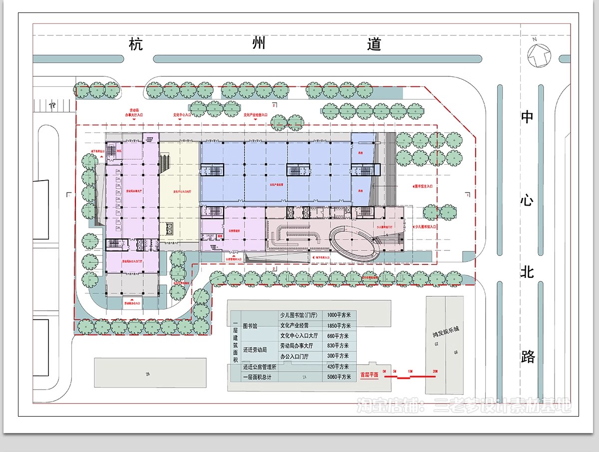 图片[30]-图书馆书吧书咖CAD平面布局图施工图 学校休闲文化阅读室室内设计-大怪兽分享