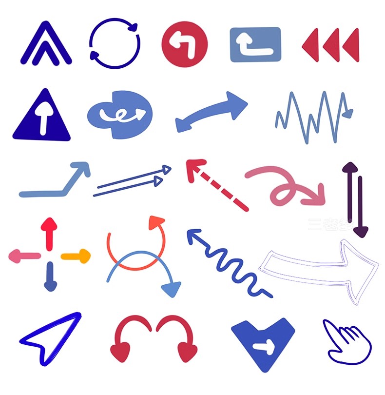 图片[29]-分析图常用箭头线条PSD源文件竞赛风格建筑景观设计PS文件素材库-大怪兽分享