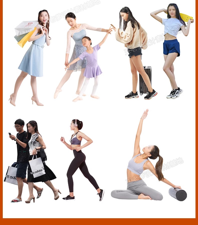 图片[30]-人物青年老人小孩子PS后期素材建筑效果图后期鸟瞰亚洲人PNG免抠-大怪兽分享