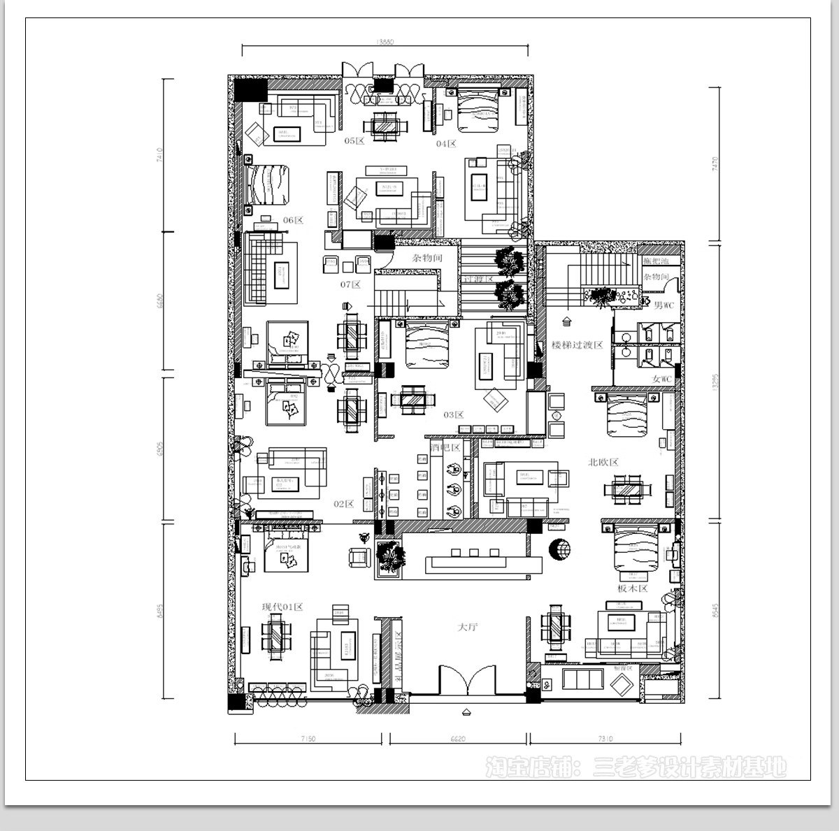图片[31]-文化展厅CAD平面布置图 室内展馆企业科技历史展览馆方案布局设计-大怪兽分享