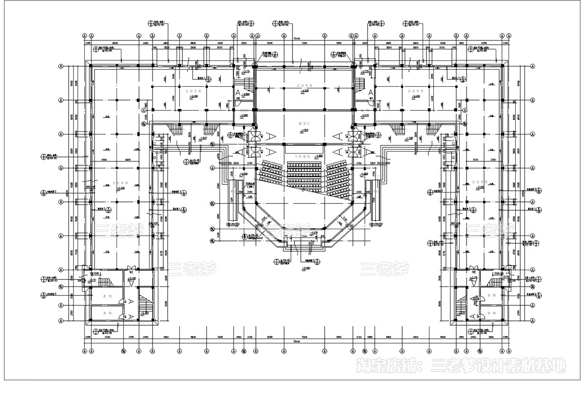 图片[31]-教学楼CAD施工图 综合楼小学中学大学建筑方案设计图库平面布局图-大怪兽分享