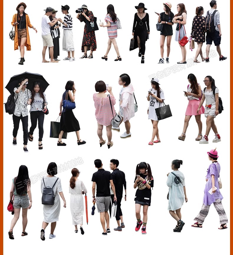 图片[31]-人物青年老人小孩子PS后期素材建筑效果图后期鸟瞰亚洲人PNG免抠-大怪兽分享