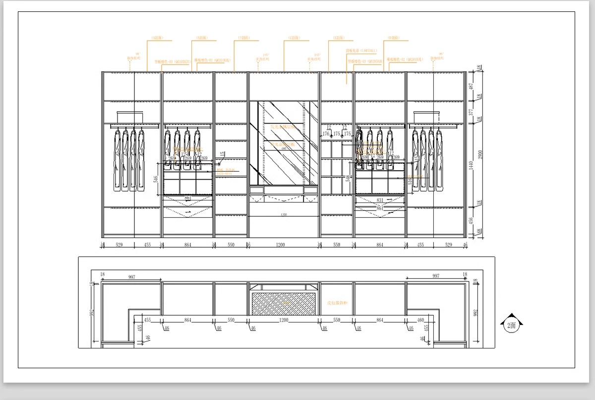 图片[32]-家装衣柜酒橱柜子榻榻米书柜鞋柜家具CAD图库平立面施工图纸设计-大怪兽分享
