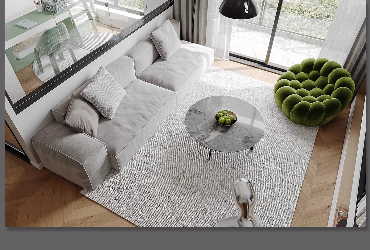 图片[43]-小户型装修设计二居室一居室全屋实景效果图现代北欧室内cad图纸-大怪兽分享