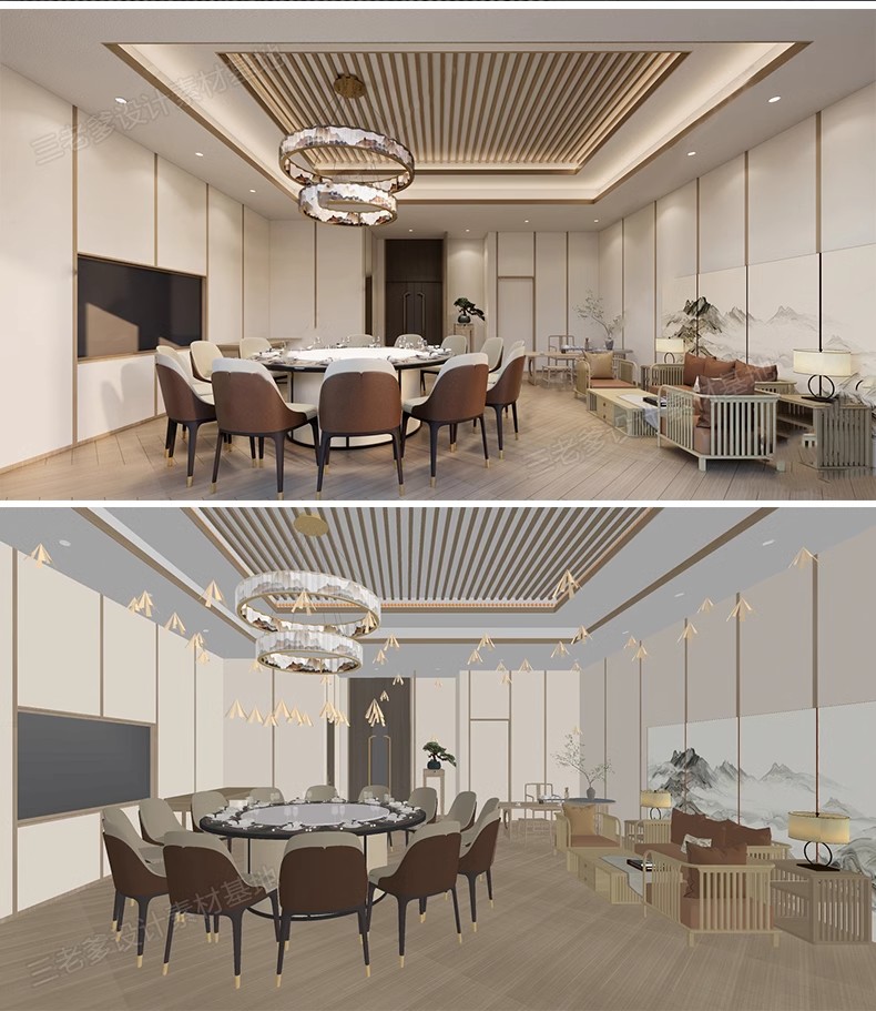 图片[31]-草图大师 新中式餐厅包厢 酒店包厢 包间包房餐馆餐饮空间 SU模型-大怪兽分享