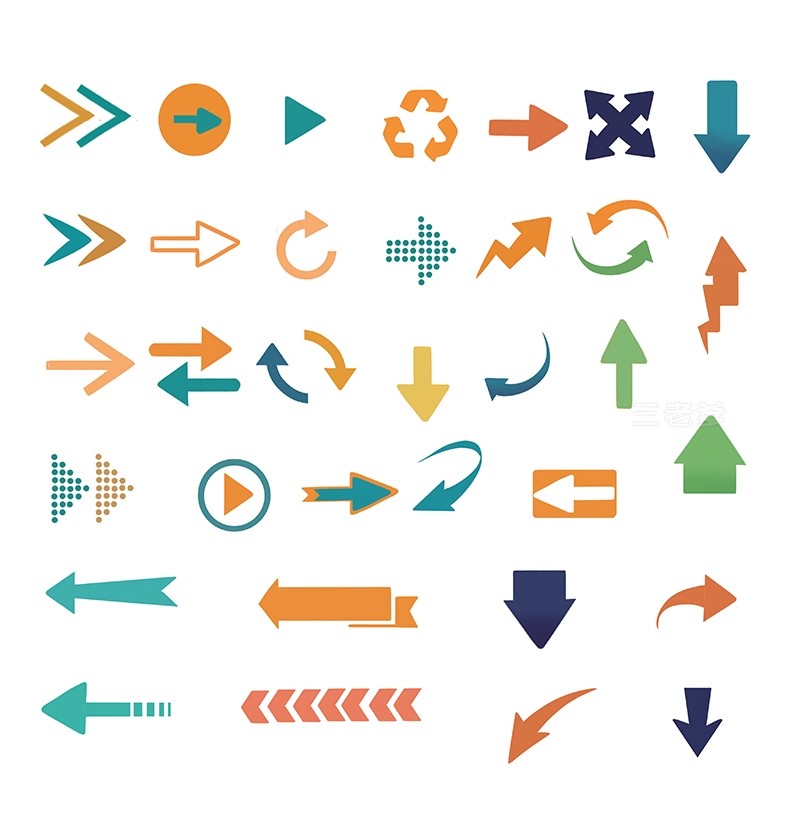 图片[32]-分析图常用箭头线条PSD源文件竞赛风格建筑景观设计PS文件素材库-大怪兽分享