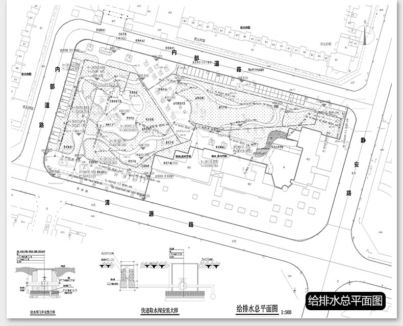 图片[33]-700套，园林景观公园小游园滨水湿地广场全套cad施工图规划平面设计方案-大怪兽分享