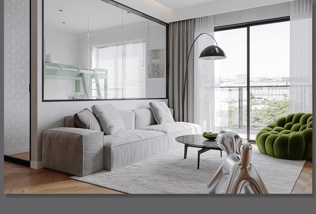 图片[44]-小户型装修设计二居室一居室全屋实景效果图现代北欧室内cad图纸-大怪兽分享