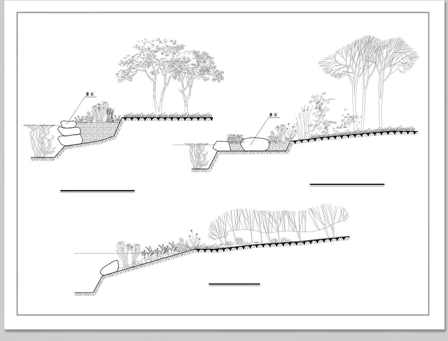 图片[24]-1000款，道路园路CAD施工图纸 景观园林铺装地面平面立面节点大样剖面详图-大怪兽分享