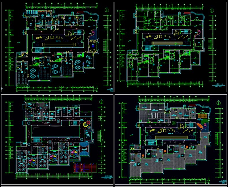 图片[42]-学校幼儿园建筑外观CAD施工图纸平面效果图 小学教学楼设计SU模型-大怪兽分享