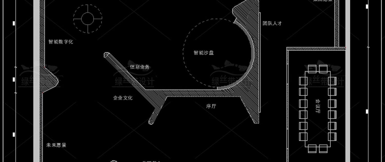 图片[42]-展厅商业文化展馆室内 布局企业科技展览馆方案设计CAD平面布置图-大怪兽分享