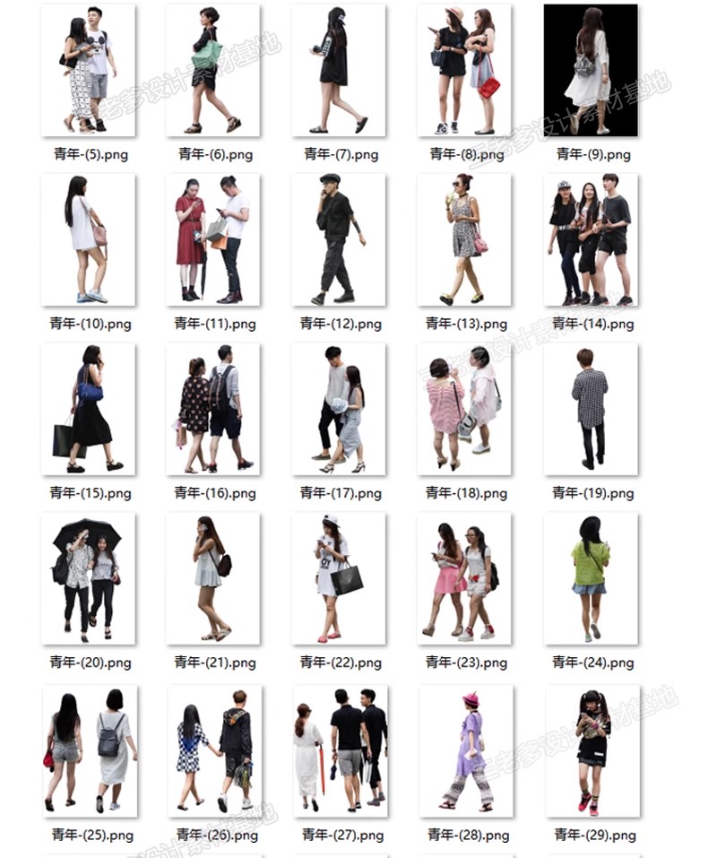 图片[38]-人物青年老人小孩子PS后期素材建筑效果图后期鸟瞰亚洲人PNG免抠-大怪兽分享