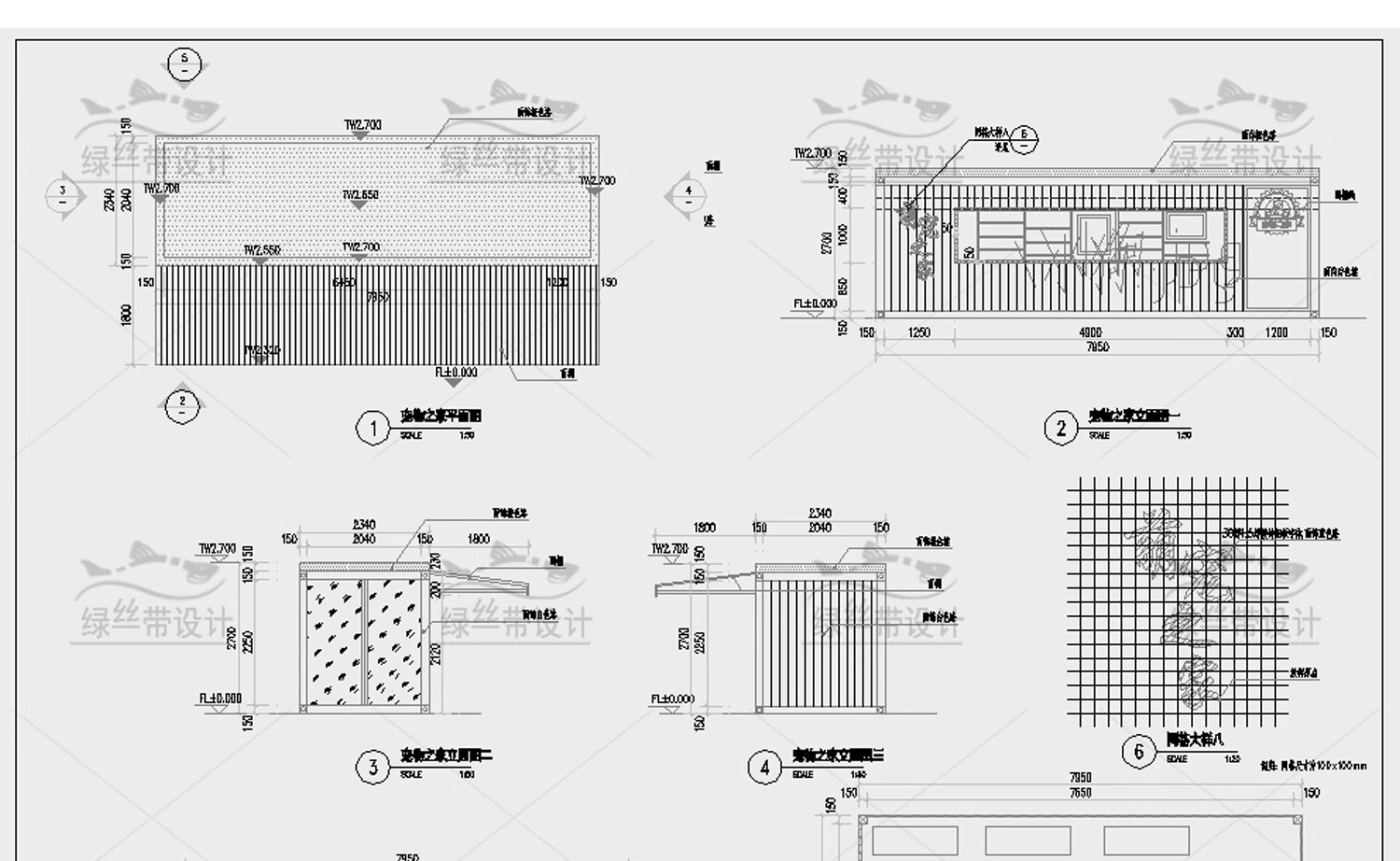 图片[22]-现代装配式建筑结构详图商业街集市餐饮营地民宿集装箱CAD施工图-大怪兽分享