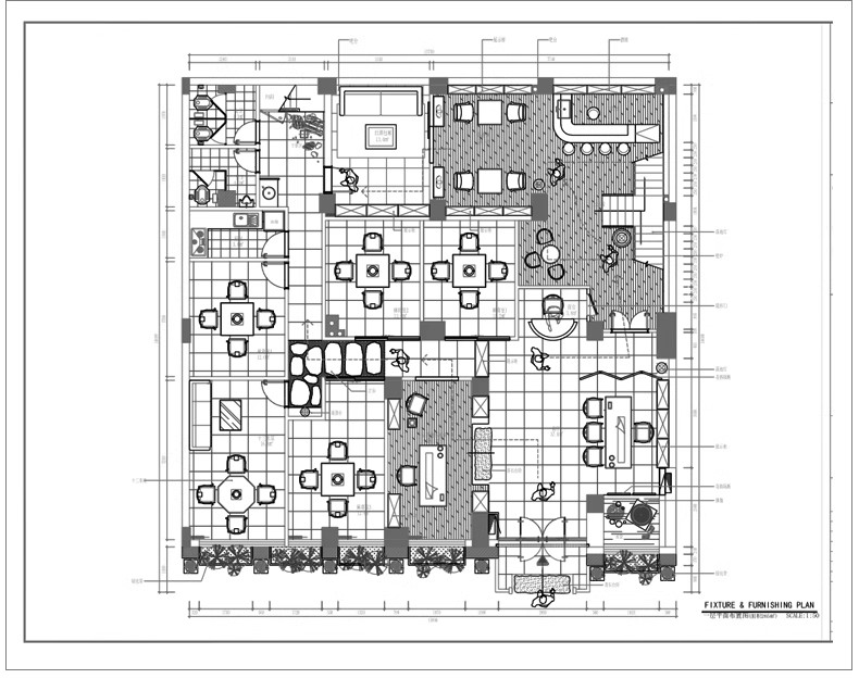 图片[25]-茶室茶楼茶馆CAD施工图 会所茶社室内设计装修平面布局图方案素材-大怪兽分享