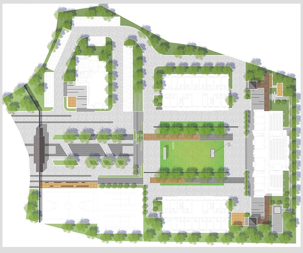 图片[27]-小清新建筑景观总平面图PSD分层园林公园广场彩平图竞赛风PS素材-大怪兽分享