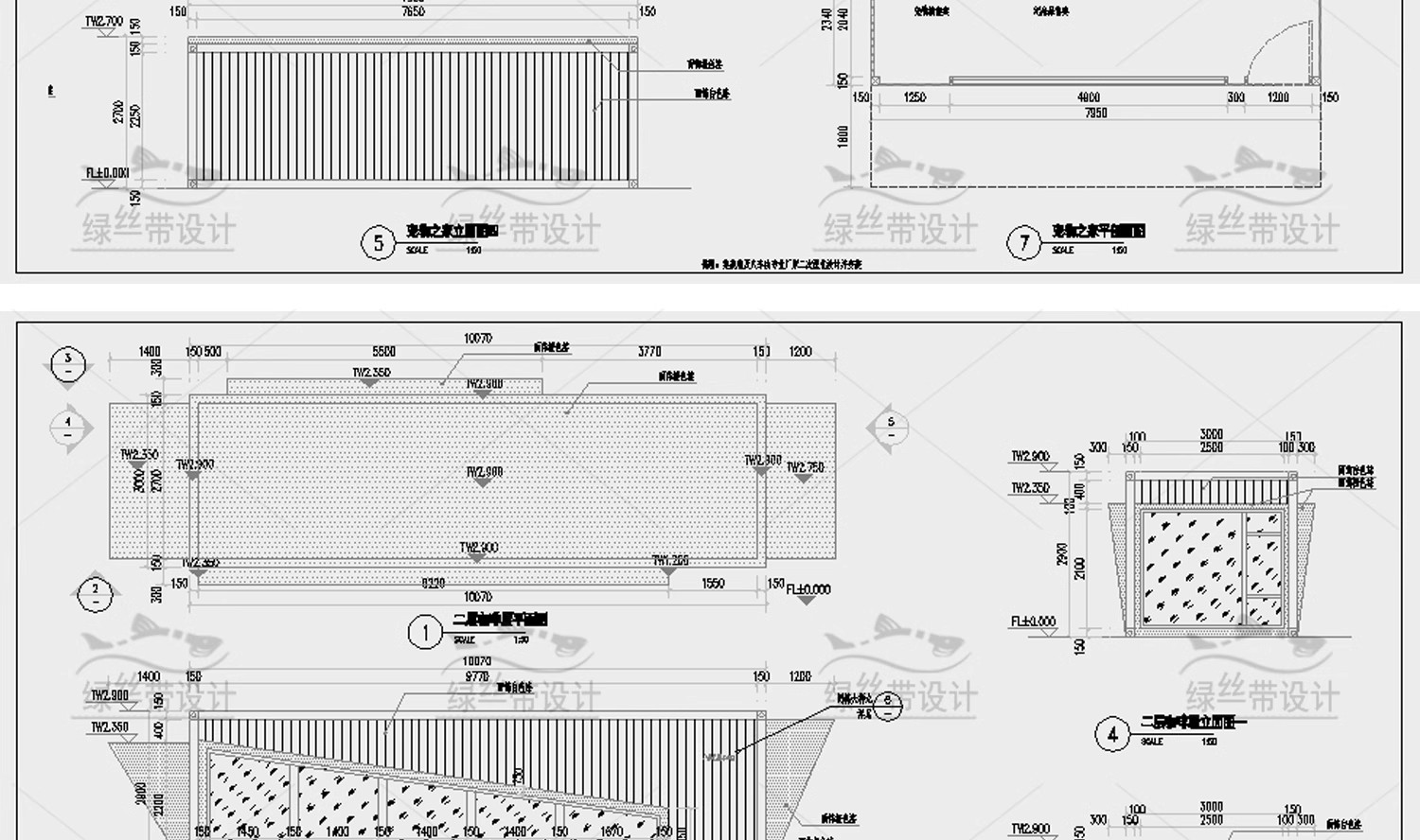 图片[23]-现代装配式建筑结构详图商业街集市餐饮营地民宿集装箱CAD施工图-大怪兽分享