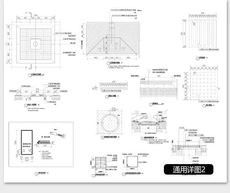 图片[40]-700套，园林景观公园小游园滨水湿地广场全套cad施工图规划平面设计方案-大怪兽分享