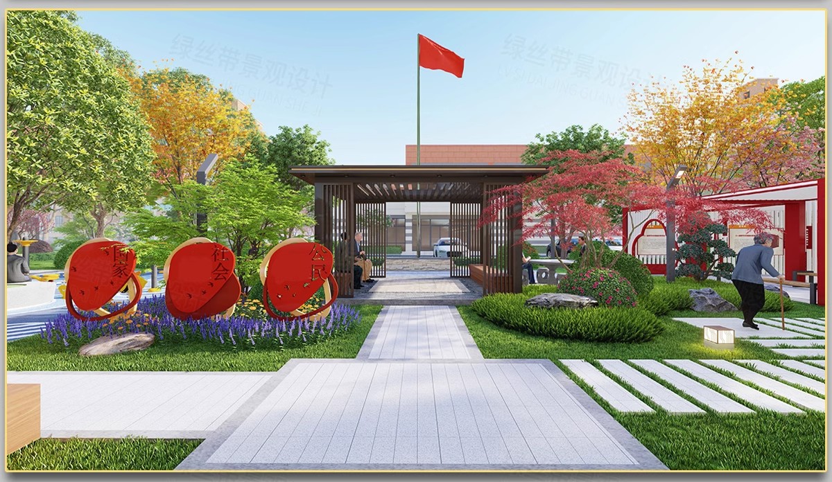 图片[29]-宣传栏标识牌党建指示牌景观小品 做法详图节点大样图CAD施工图-大怪兽分享