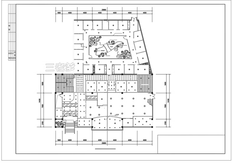图片[27]-茶室茶楼茶馆CAD施工图 会所茶社室内设计装修平面布局图方案素材-大怪兽分享