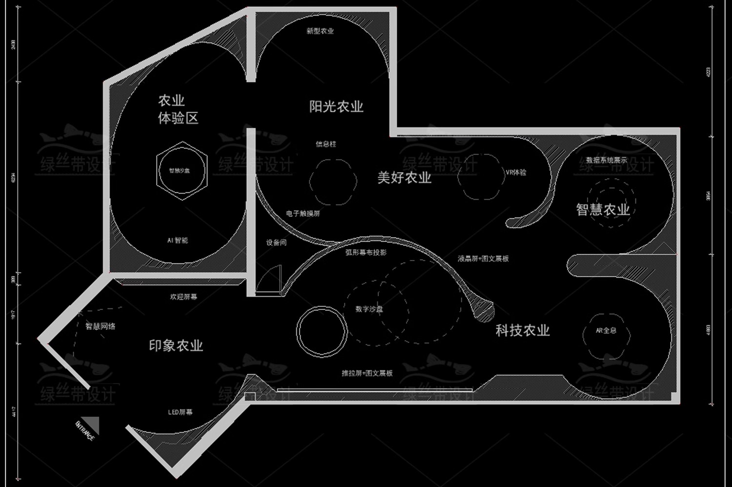 图片[47]-展厅商业文化展馆室内 布局企业科技展览馆方案设计CAD平面布置图-大怪兽分享