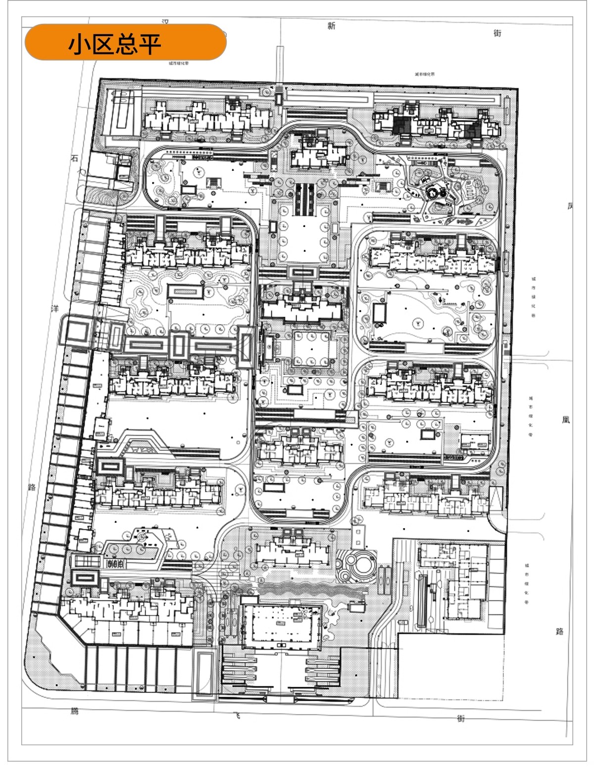 图片[22]-5000套，居住区住宅小区规划CAD总平面图方案 高层景观建筑su模型设计施工-大怪兽分享
