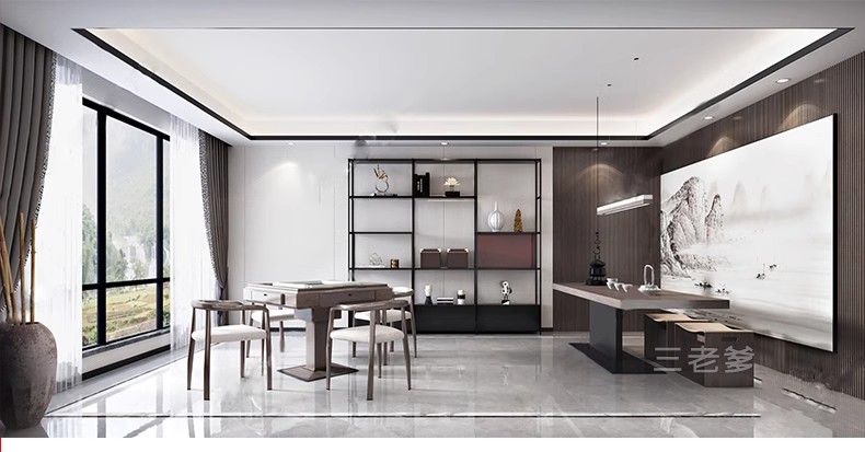 图片[22]-草图大师家装工装棋牌室麻将室围棋包厢包间娱乐室桌椅SU模型素材-大怪兽分享