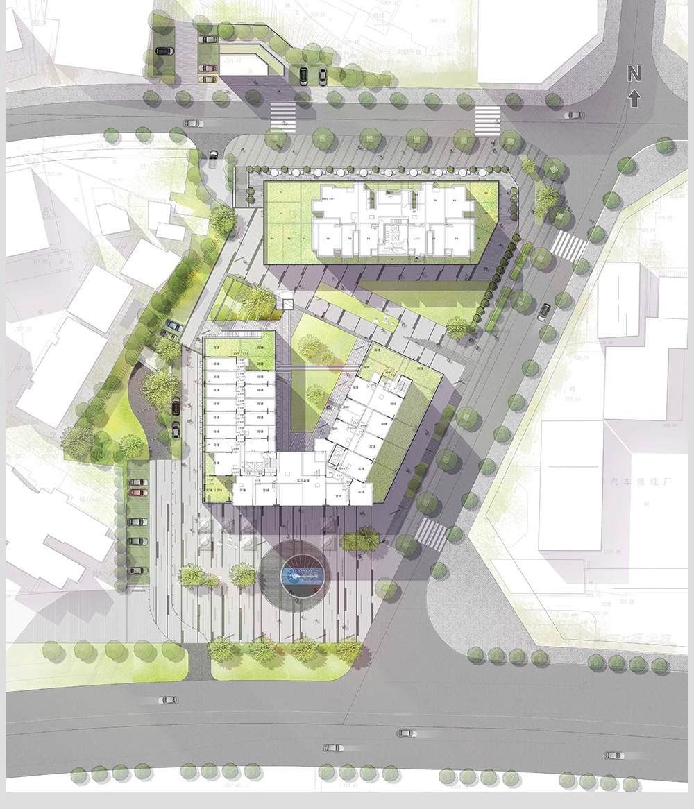 图片[30]-小清新建筑景观总平面图PSD分层园林公园广场彩平图竞赛风PS素材-大怪兽分享