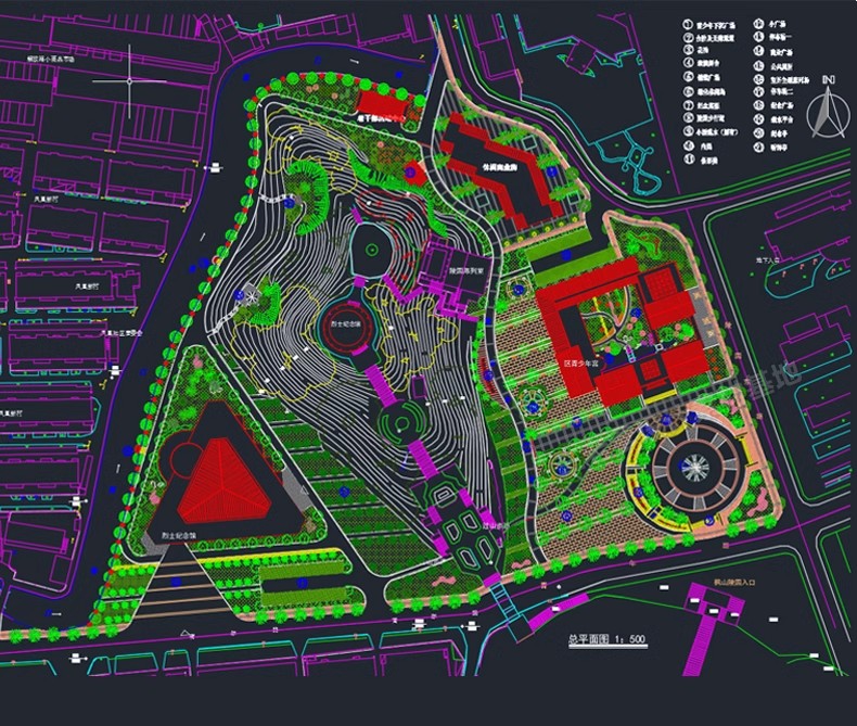 图片[41]-700套，园林景观公园小游园滨水湿地广场全套cad施工图规划平面设计方案-大怪兽分享