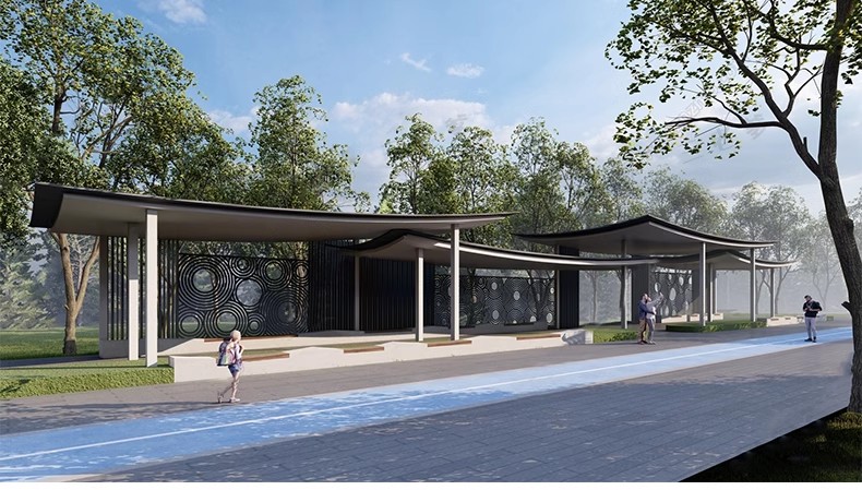 图片[22]-庭院防腐 木 花架休闲葡萄架长廊公园户外景观廊架su模型草图大师-大怪兽分享