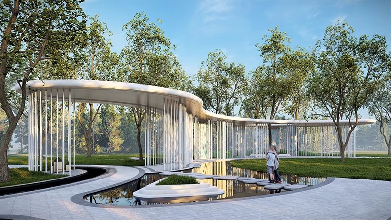 图片[23]-庭院防腐 木 花架休闲葡萄架长廊公园户外景观廊架su模型草图大师-大怪兽分享