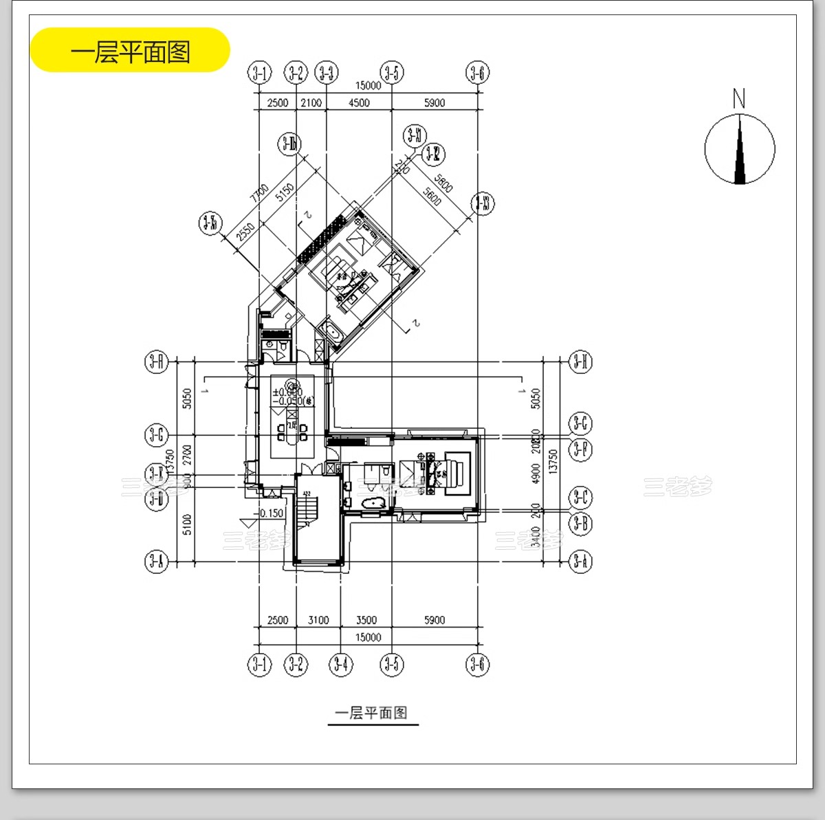 图片[22]-民宿酒店建筑CAD施工图 总平面布局图立面乡村客栈设计图纸效果图-大怪兽分享