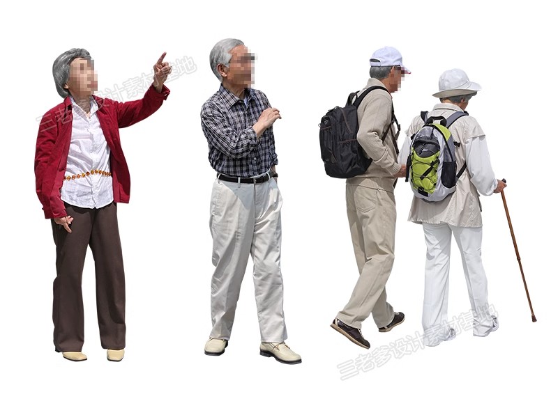 图片[46]-人物青年老人小孩子PS后期素材建筑效果图后期鸟瞰亚洲人PNG免抠-大怪兽分享