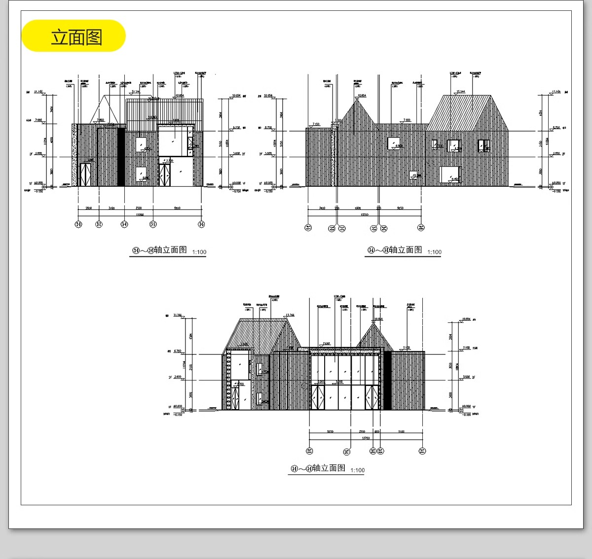 图片[23]-民宿酒店建筑CAD施工图 总平面布局图立面乡村客栈设计图纸效果图-大怪兽分享