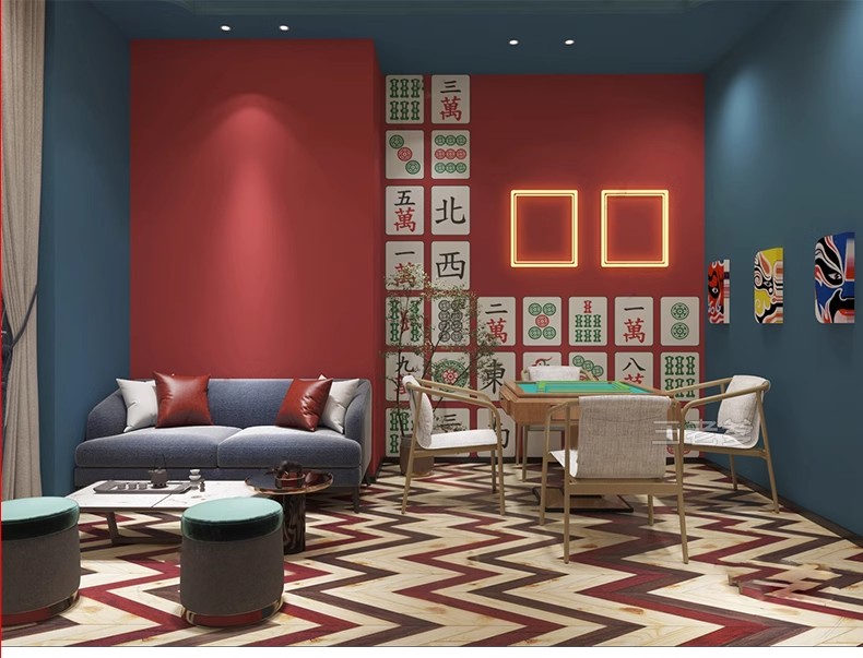 图片[28]-草图大师家装工装棋牌室麻将室围棋包厢包间娱乐室桌椅SU模型素材-大怪兽分享