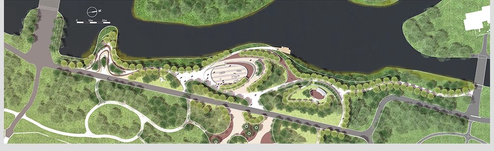 图片[36]-小清新建筑景观总平面图PSD分层园林公园广场彩平图竞赛风PS素材-大怪兽分享