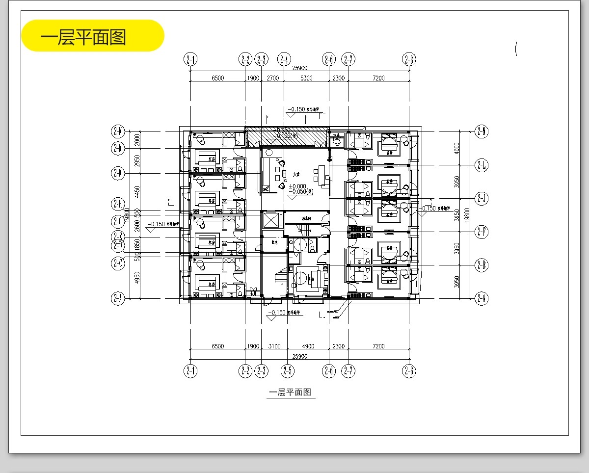 图片[26]-民宿酒店建筑CAD施工图 总平面布局图立面乡村客栈设计图纸效果图-大怪兽分享