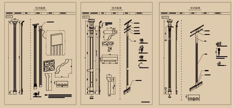 图片[24]-新中式室内家具柜子条案cad图库图块模块节点模块线条图角线素材-大怪兽分享