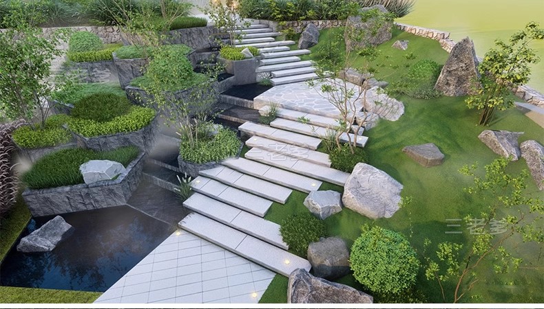 图片[29]-无障碍坡道楼梯景观阶梯公园台阶高差地形草图大师SU模型广场山地-大怪兽分享