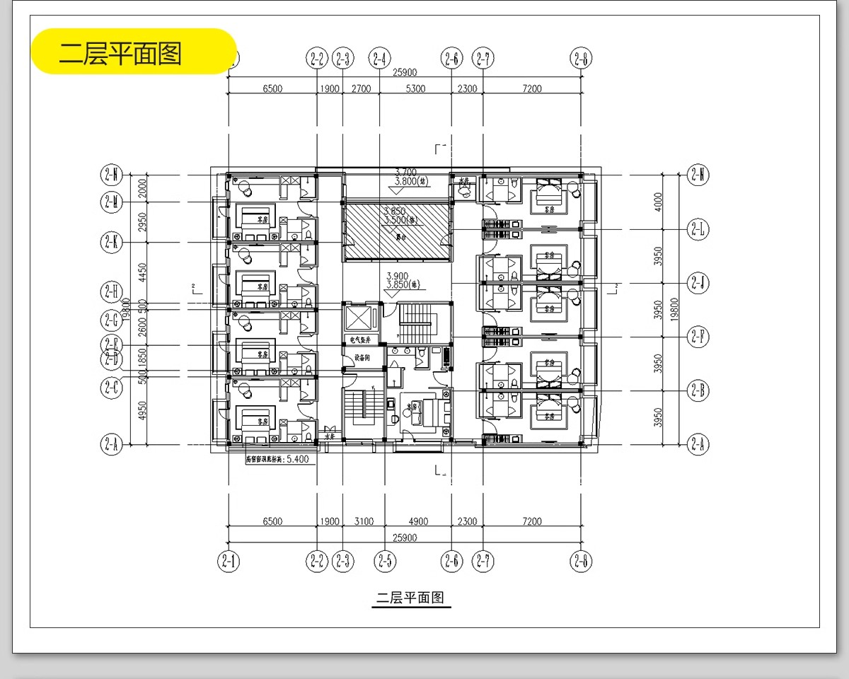 图片[27]-民宿酒店建筑CAD施工图 总平面布局图立面乡村客栈设计图纸效果图-大怪兽分享