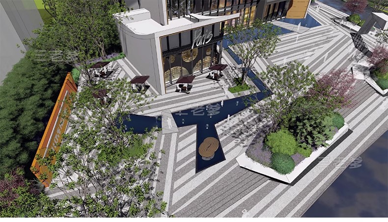 图片[30]-无障碍坡道楼梯景观阶梯公园台阶高差地形草图大师SU模型广场山地-大怪兽分享