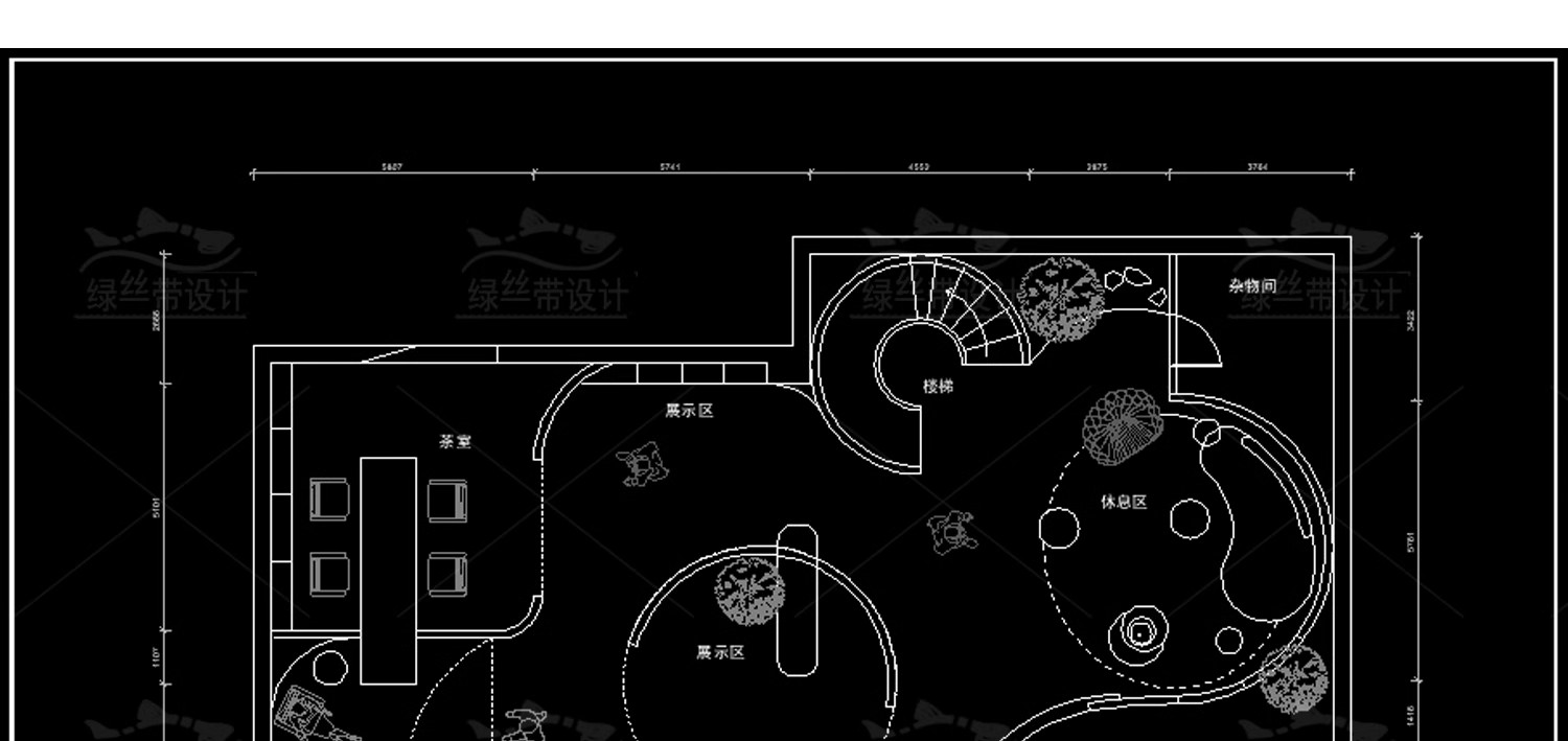 图片[57]-展厅商业文化展馆室内 布局企业科技展览馆方案设计CAD平面布置图-大怪兽分享