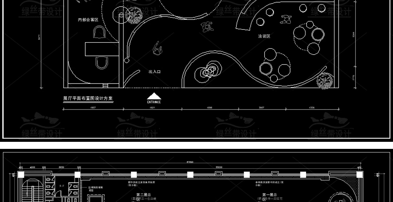 图片[58]-展厅商业文化展馆室内 布局企业科技展览馆方案设计CAD平面布置图-大怪兽分享