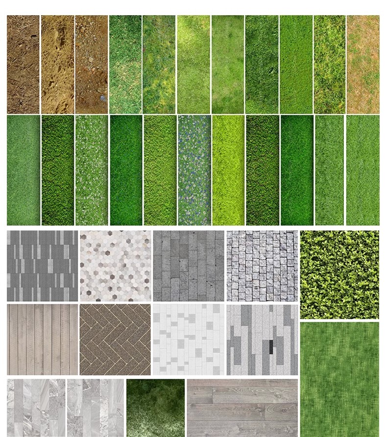 图片[23]-园林景观PS彩色总平面图案笔刷立面填充植物铺装psd分层设计素材-大怪兽分享