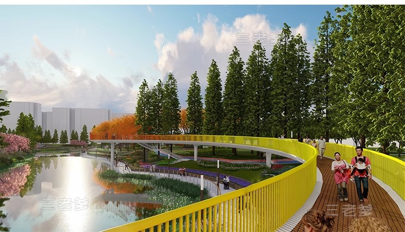 图片[3]-公园景观木栈道SU模型水榭木桥观光亲水平台sketchup草图大师素材-大怪兽分享