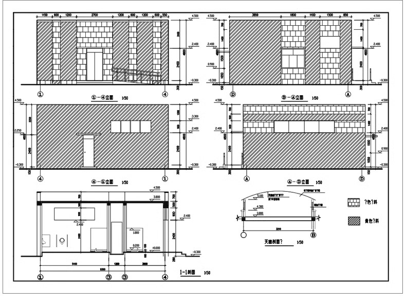 图片[23]-180套，厕所公厕建筑公共卫生间CAD施工图 户外洗手间平面布置方案布局图-大怪兽分享