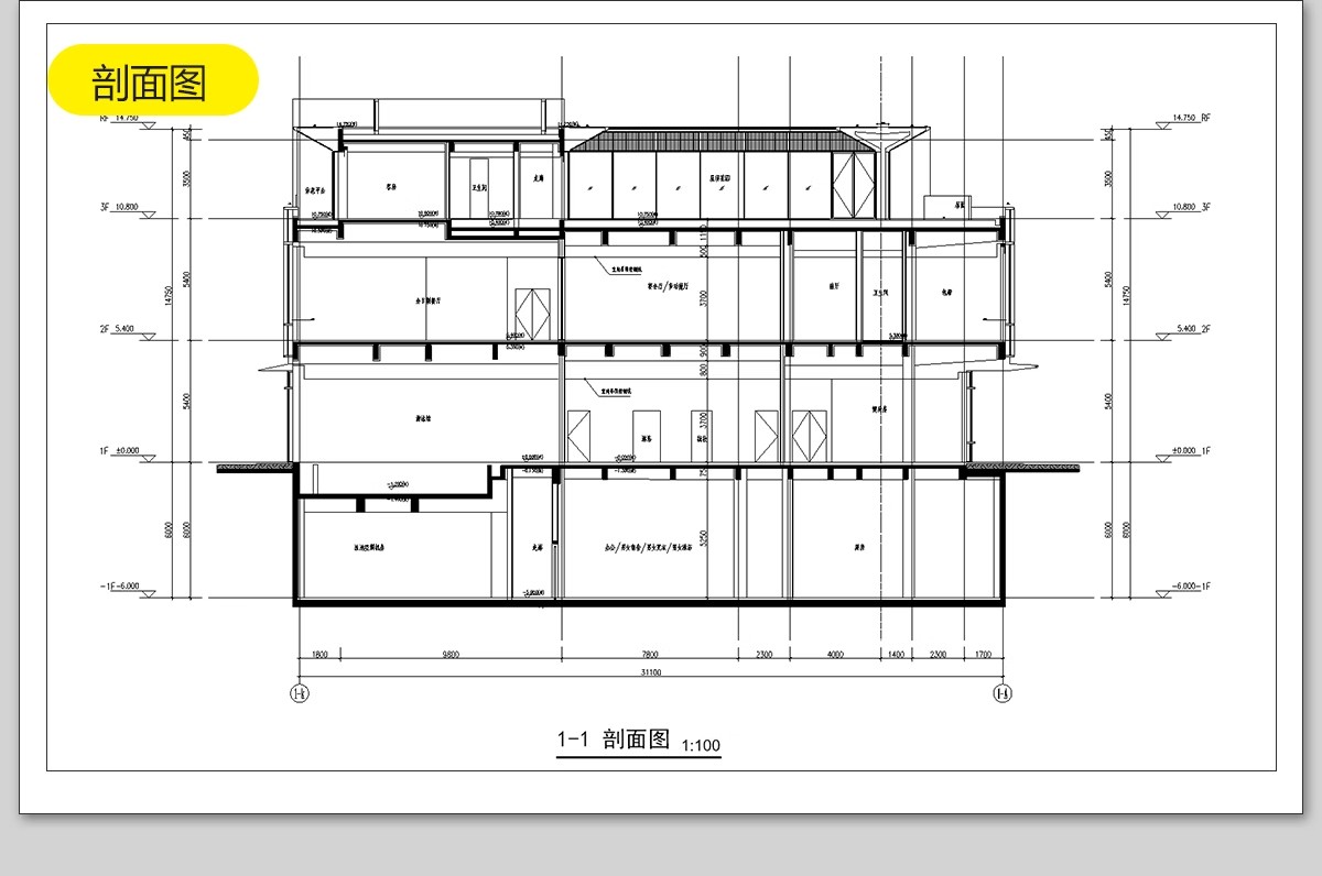 图片[34]-民宿酒店建筑CAD施工图 总平面布局图立面乡村客栈设计图纸效果图-大怪兽分享